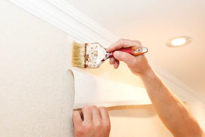 Pose de papier peint à Linas — revêtements muraux et toiles de verre
